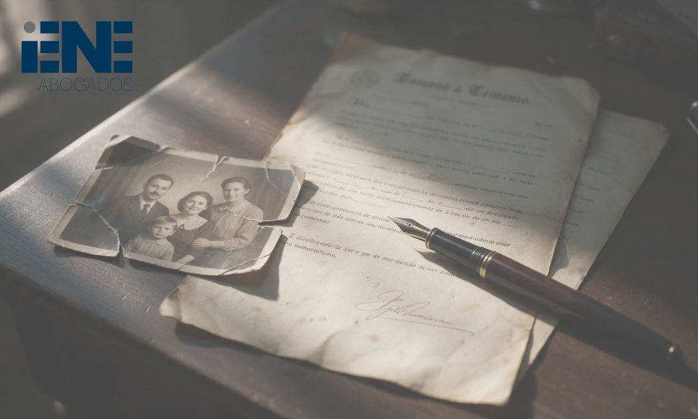 Una imagen de un testamento en una mesa